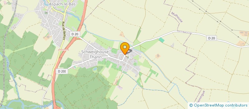 localisation de l'entreprise ASSOC FONCIERE DE SCHWEIGHOUSE THANN  SCHWEIGHOUSE-THANN