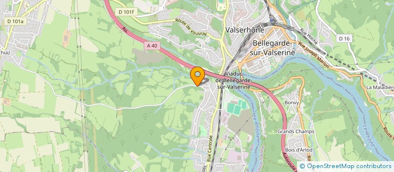 localisation de l'entreprise ASSOC FONCIERE REMEMBREMENT D OCHIAZ à VALSERHONE