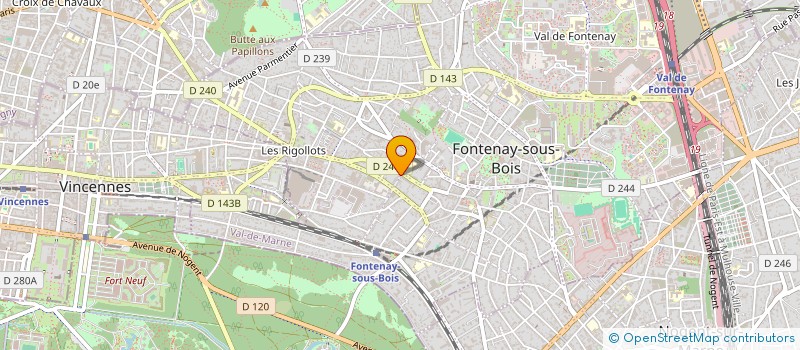 localisation de l'entreprise ASSOC FONTENAY CITE JEUNES à FONTENAY-SOUS-BOIS