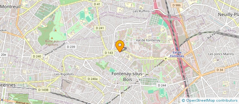 localisation de l'entreprise ASSOC FONTENAYSIENNE DE TAI CHI CHUAN à FONTENAY-SOUS-BOIS