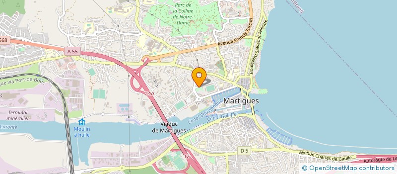 localisation de l'entreprise ASSOC FOOTBALL CLUB DE MARTIGUES à MARTIGUES
