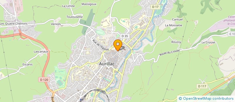 localisation de l'entreprise ASSOC.FOR YOU AGENCE CASTING CHALLENGERS à AURILLAC