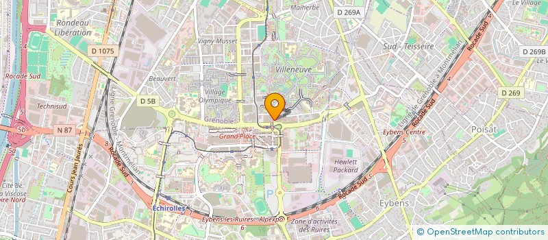 localisation de l'entreprise ASSOC FORCE OUVRIERE JEUNES DEPARTEMENTALE 38  GRENOBLE