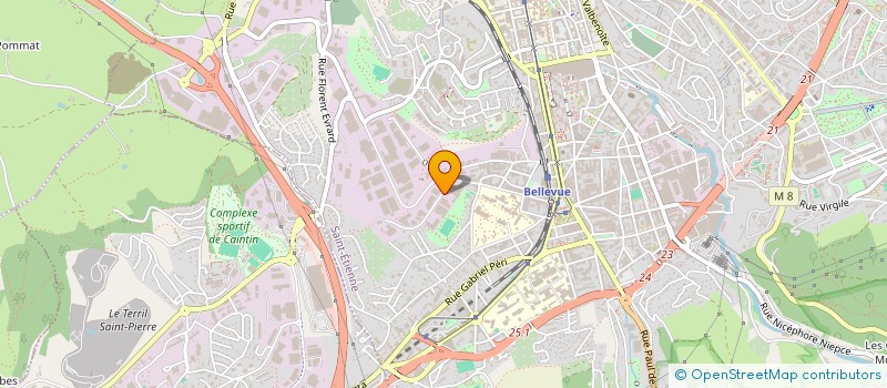 localisation de l'entreprise ASSOC FOREZIENNE D ECOLES DE PRODUCTION  SAINT-ETIENNE