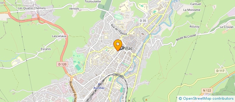 localisation de l'entreprise ASSOC FORMA PROFESSIONNELLE CONTINUE à AURILLAC