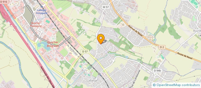 localisation de l'entreprise ASSOC FORMATION AUX METIERS BATIMENTS TP à LABEGE