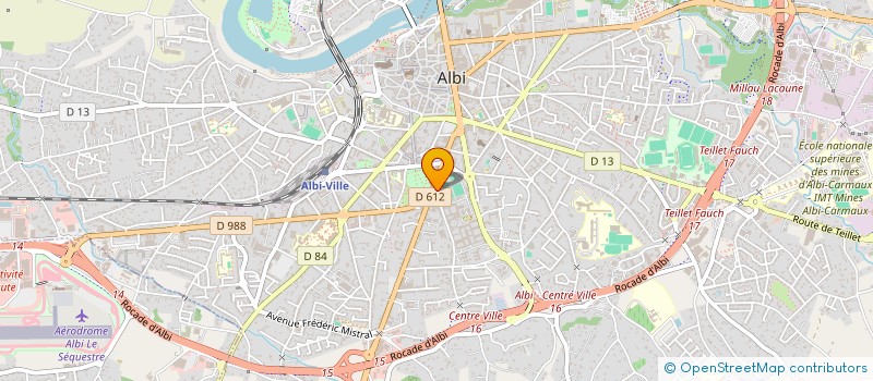 localisation de l'entreprise ASSOC FORMATION MEDICALE CONTINUE à ALBI