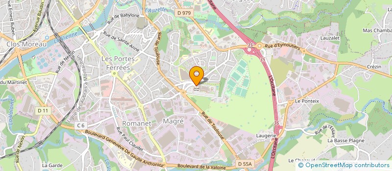 localisation de l'entreprise ASSOC FORMATION MEDICALE HIPPOCRATE à LIMOGES