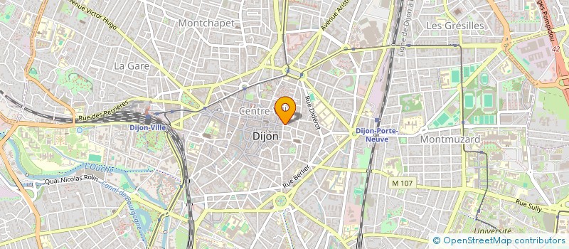 localisation de l'entreprise ASSOC FORMATION PROFESS BATIM COTE OR à DIJON