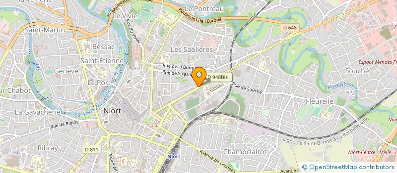 localisation de l'entreprise ASSOC FORMATION PROMOTION EMPLOI HANDICA à NIORT