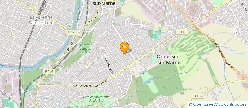 localisation de l'entreprise ASSOC FORMATION PROMOTION INDIVIDUELLE à ORMESSON-SUR-MARNE
