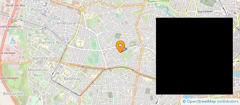 localisation de l'entreprise ASSOC FORMATION RECHERCHE INTERN SANTE à NANTES