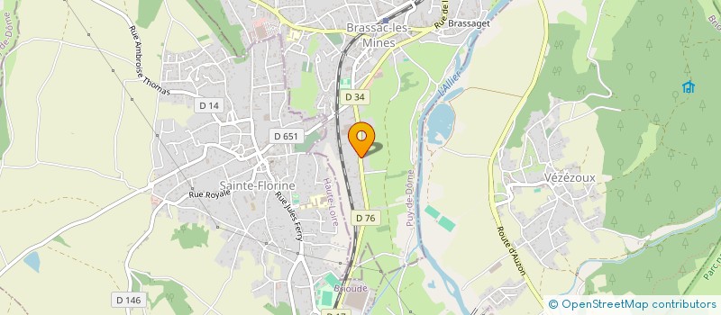 localisation de l'entreprise ASSOC FORME ET BIEN ETRE  BRASSAC-LES-MINES