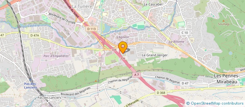 localisation de l'entreprise ASSOC FOUGAU à LES PENNES-MIRABEAU