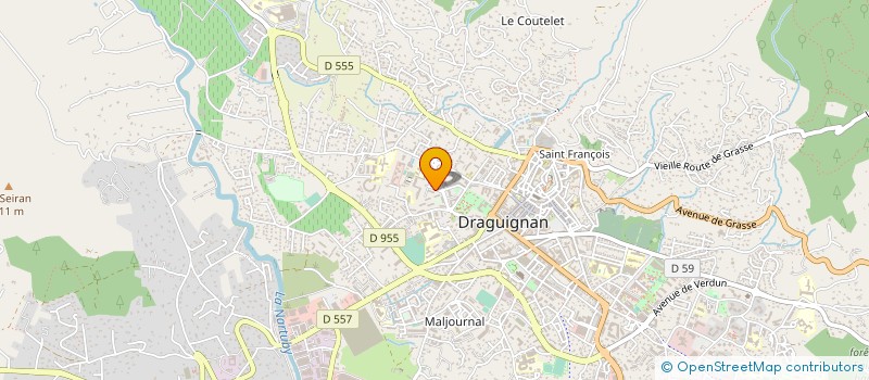localisation de l'entreprise ASSOC FOYER INSTIT UNIVEST FORMAT MAITRE à DRAGUIGNAN