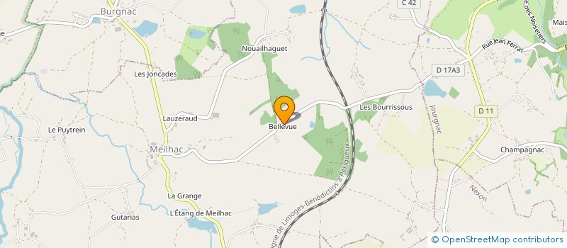 localisation de l'entreprise ASSOC FRANCAISE COMPETITEURS DE PECHE AUX LEURRES  MEILHAC