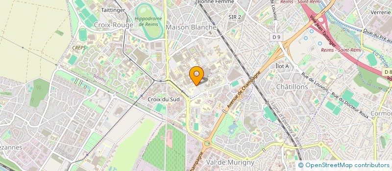 localisation de l'entreprise ASSOC FRANCAISE DES HEMOPHILES  REIMS