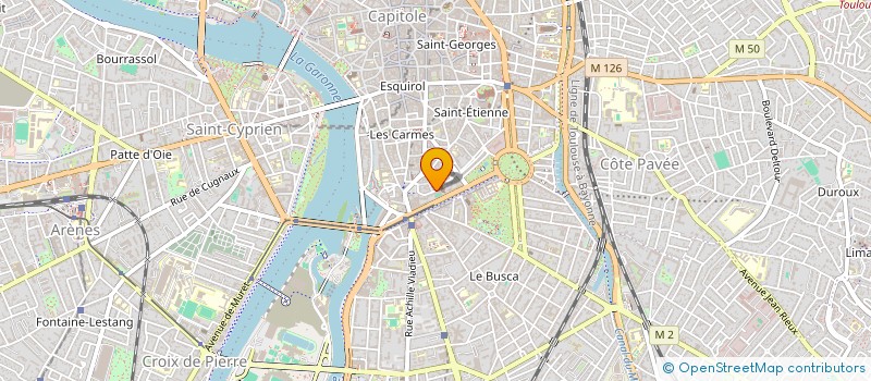 localisation de l'entreprise ASSOC FRANCAISE DROIT RURAL MIDI PYRENEE  TOULOUSE