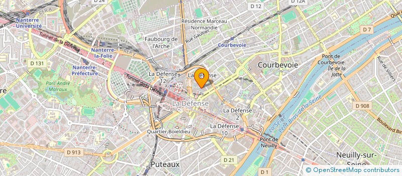 localisation de l'entreprise ASSOC FRANCAISE UTILIS DE NOTES-DOMINO à COURBEVOIE