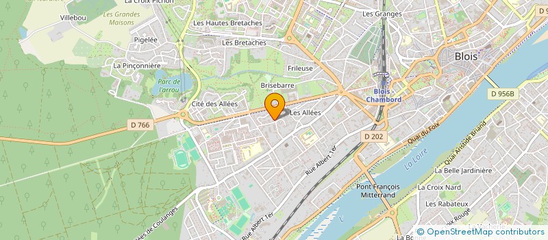 localisation de l'entreprise ASSOC FRANCE ET FRANCHES CAMARADES à BLOIS