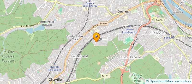 localisation de l'entreprise ASSOC FRANCO-ALLEMANDE DE SEVRES à SEVRES