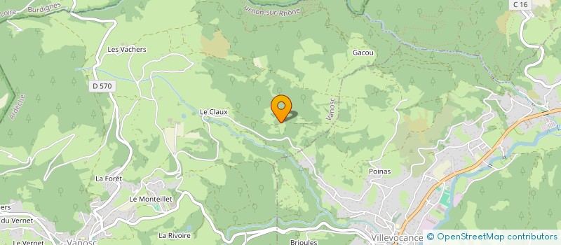 localisation de l'entreprise ASSOC FRANCO NORDIQUE DU CRAU DU SAPT à VANOSC