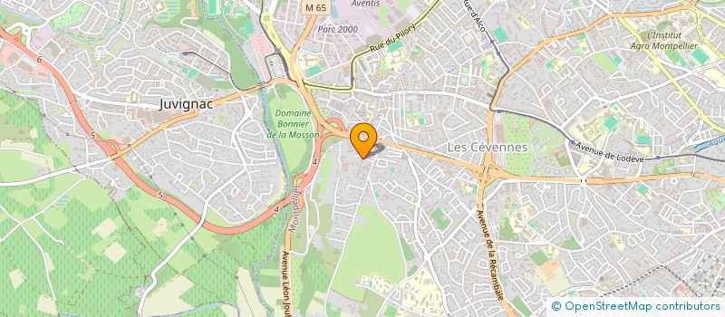 localisation de l'entreprise ASSOC FRANCOIS VIALON à MONTPELLIER
