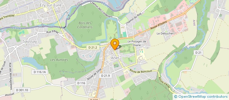 localisation de l'entreprise ASSOC FRATER MUTILE COMBATTANT à ANET