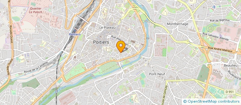 localisation de l'entreprise ASSOC FRATERN CATHO MALA HANDI à POITIERS