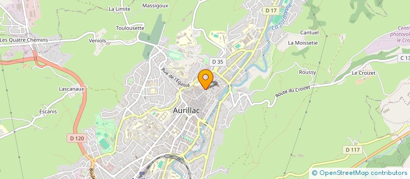 localisation de l'entreprise ASSOC FRING'AIDE à AURILLAC
