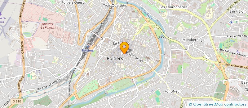 localisation de l'entreprise ASSOC'GALA à POITIERS