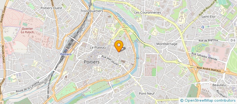 localisation de l'entreprise ASSOC GENERALE INSTITUTRICE ECOLES à POITIERS