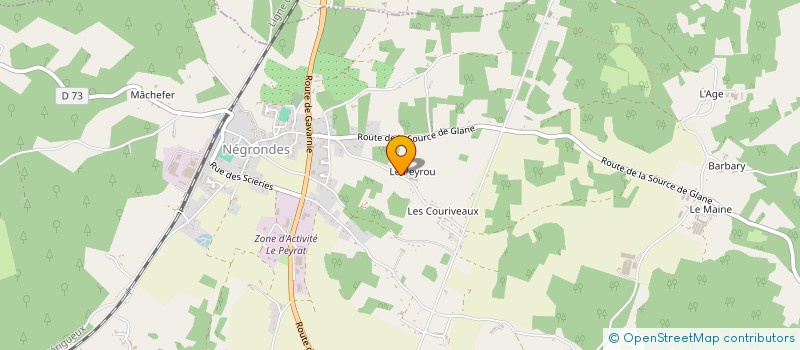 localisation de l'entreprise ASSOC GENS DU VOYAGE DROITS DEVOIRS  NEGRONDES