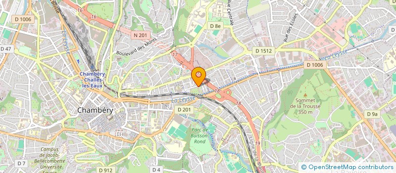 localisation de l'entreprise ASSOC GEOLIB'  CHAMBERY