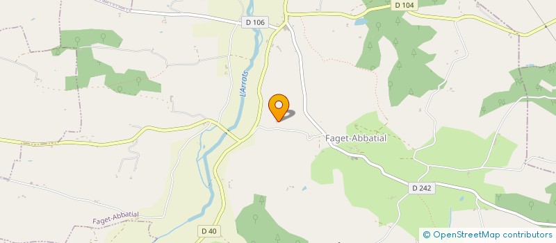 localisation de l'entreprise ASSOC GERSOISE POUR PREVENTION LANGAGE  FAGET-ABBATIAL