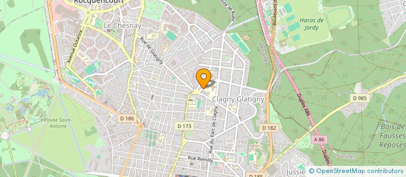 localisation de l'entreprise ASSOC GEST CENT ACCUEIL JOUR PORTE VERTE  VERSAILLES
