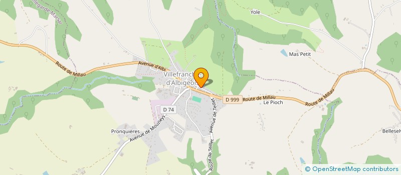 localisation de l'entreprise ASSOC GEST MAISON ACCUEIL RURAL PERS AGE  VILLEFRANCHE D'ALBIGEOIS