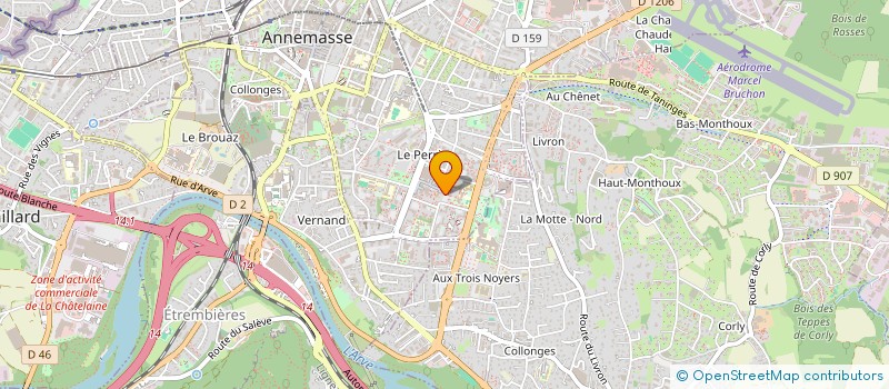 localisation de l'entreprise ASSOC GEST RESEAU GERONTOLOGIE ANNEMASSE à ANNEMASSE