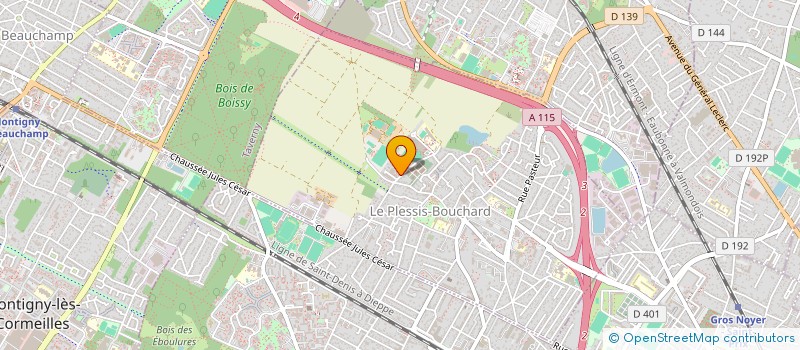 localisation de l'entreprise ASSOC GEST RESTA ADMIN DU PLESSIS BOUCHA à LE PLESSIS-BOUCHARD
