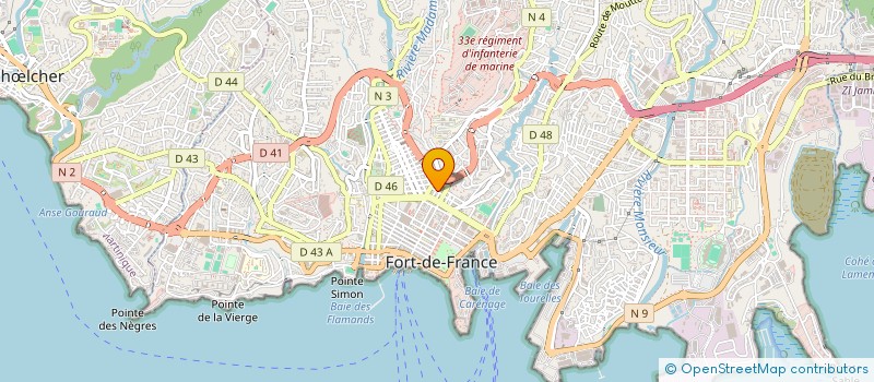 localisation de l'entreprise ASSOC GESTI ENVIR FORMA MARTINIQUE  FORT-DE-FRANCE