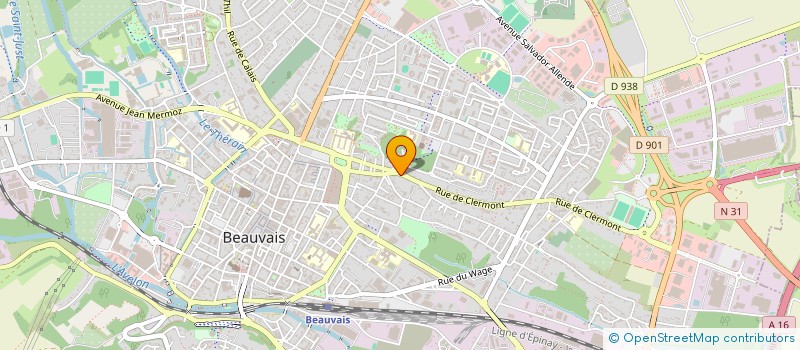 localisation de l'entreprise ASSOC GESTION ACTION TRAVAIL EMPLOI  BEAUVAIS