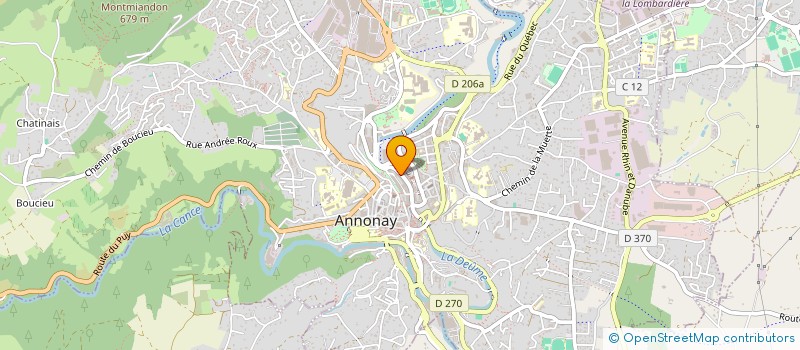 localisation de l'entreprise ASSOC GESTION ATELIERS PROTEGES ARDECHE à ANNONAY