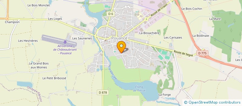 localisation de l'entreprise ASSOC GESTION DE LA RESIDENCE DU PARC à OMBREE D'ANJOU