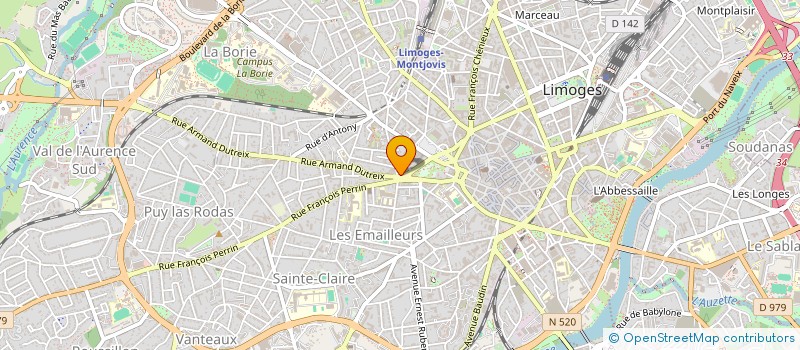 localisation de l'entreprise ASSOC GESTION DISPOSIT AIDE PLUS DEMUNIS à LIMOGES