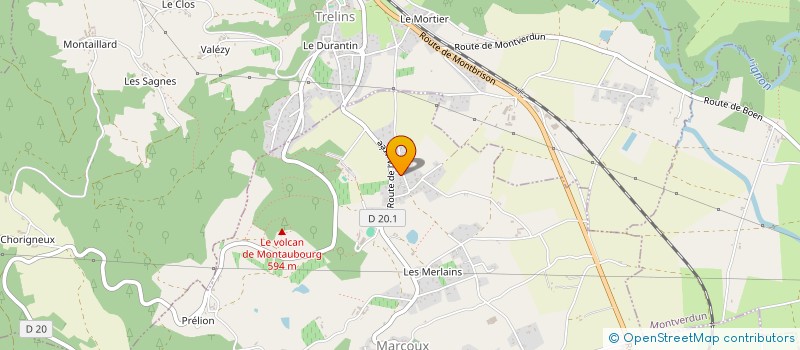 localisation de l'entreprise ASSOC GESTION HEBERGEMENT CERF à MARCOUX
