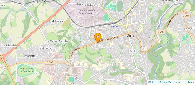 localisation de l'entreprise ASSOC GESTION HOPIT .DE ST. JEAN DE DIEU  DINAN