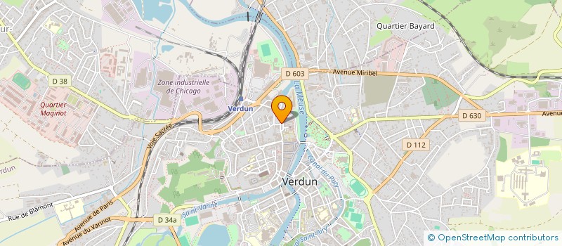 localisation de l'entreprise ASSOC GESTION INITIATIVES RURALES à VERDUN