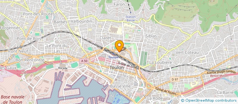 localisation de l'entreprise ASSOC GESTION RESTAUR ADMINIST TOULON à TOULON