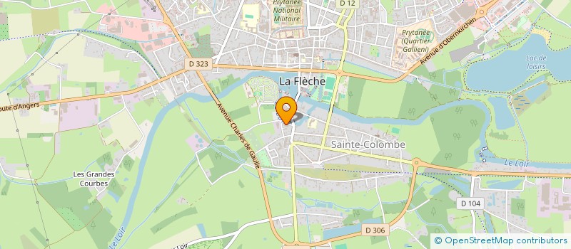 localisation de l'entreprise ASSOC GESTION RESTAURANT ADMINI FLECHE à LA FLECHE
