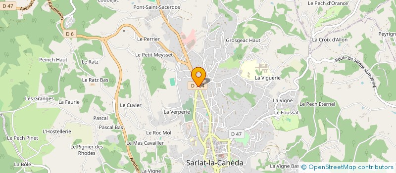 localisation de l'entreprise ASSOC GESTION RESTAURANT ADMINIS SARLAT à SARLAT-LA-CANEDA